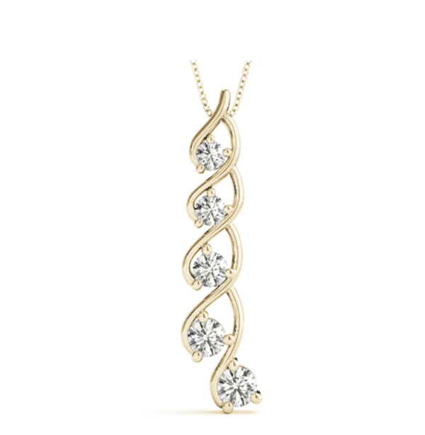 Five-Drop Solitaire Pendant - Image 2